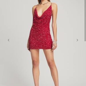 Retrofete Dazzling Fuchsia Mini Dress